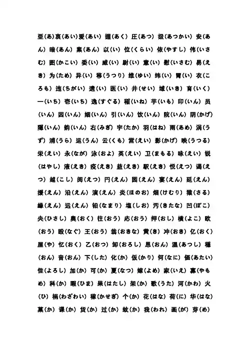 日文中的汉字的读音(日语读音)