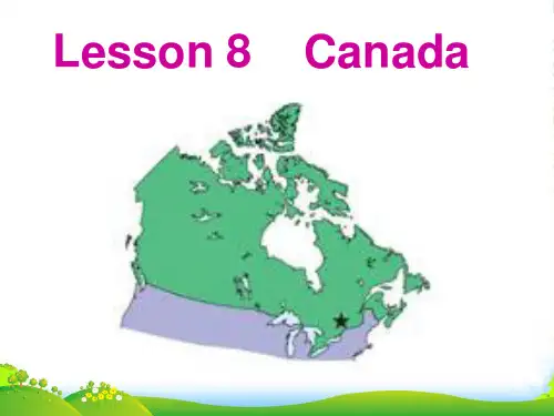 新冀教版五年级英语上册《Lesson 8 Canada》优质课课件