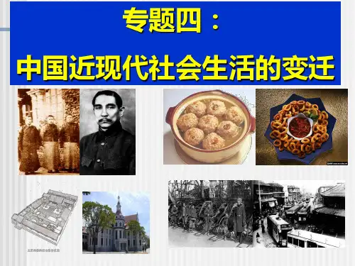 物质文化和社会习俗的变迁PPT课件