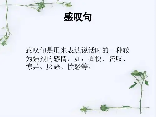 初中英语感叹句教学课件[优质ppt]