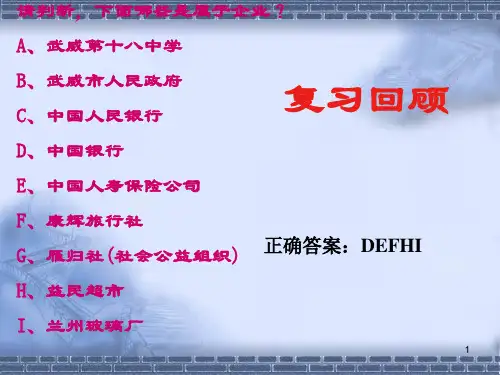 公司的经营与发展精品PPT课件