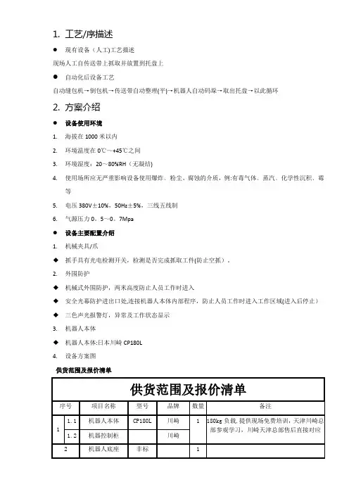 机器人化肥码垛技术方案