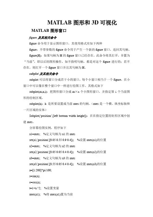 MATLAB图形和3D可视化