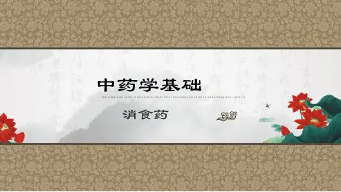 消食药的认知及应用(中药学基础课件)