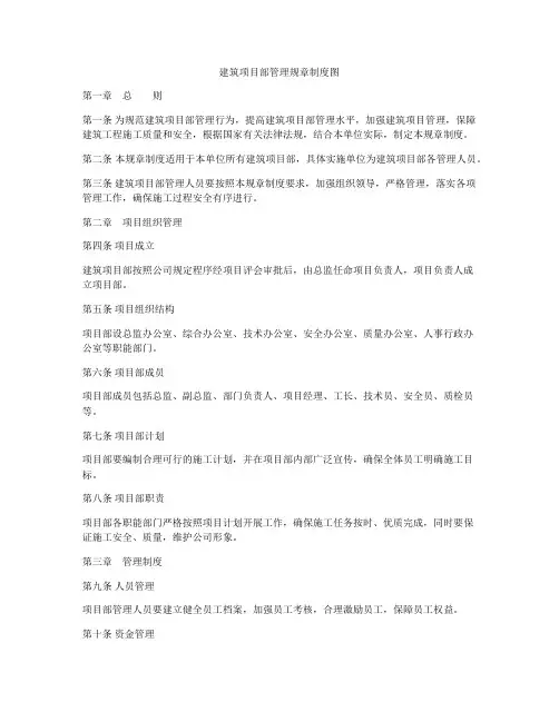 建筑项目部管理规章制度图