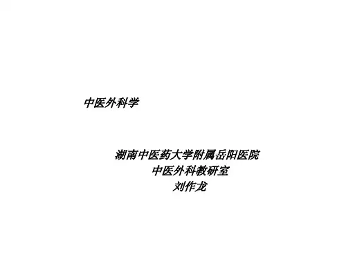 中医外科学总论ppt课件