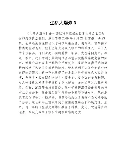 生活大爆炸3