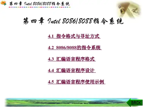 第4章Intel 80868088指令系统