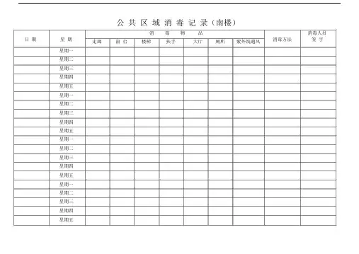 (完整word版)公共区域消毒记录.doc