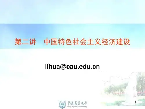 中国特色社会主义经济建设