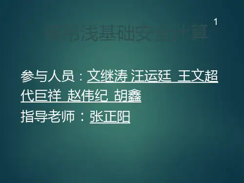 塔式起重机 PPT课件