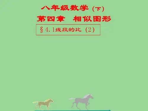 线段的比ppt课件五