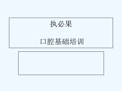 口腔基础培训-PPT