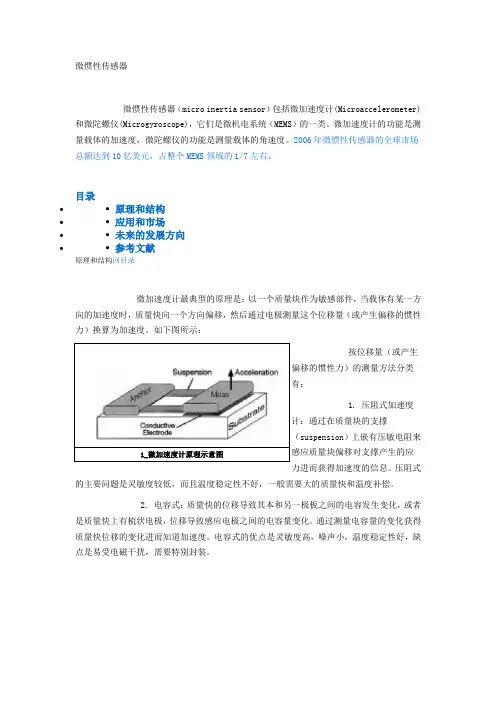 微惯性传感器