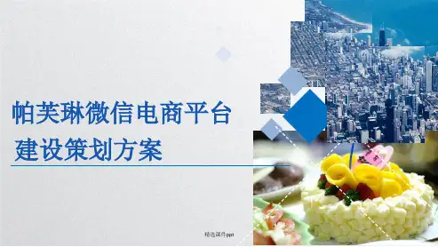 蛋糕微信商城开发方案ppt课件