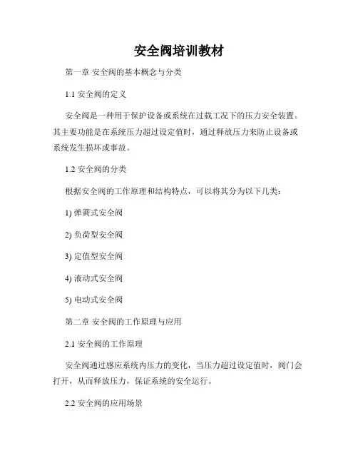 安全阀培训教材
