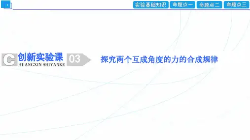 高中物理课件 第二章 力学 创新实验课(03) 探究两个互成角度的力的合成规律