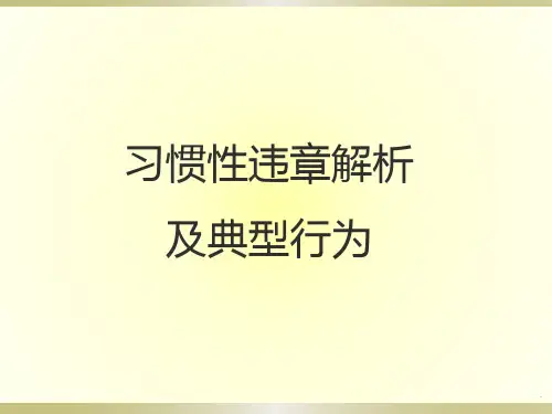 习惯性违章-ppt课件