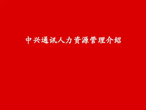 中兴人力资源管理介绍