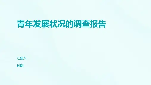 青年发展状况的调查报告