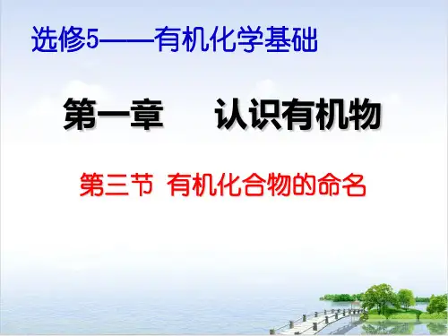 课件_人教版化学选修有机物的命名[上课PPT课件_优秀版