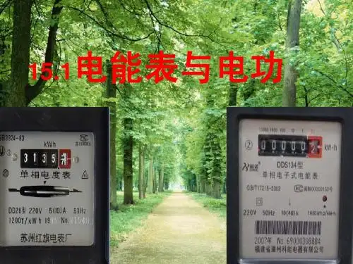 15.1电能表与电功ppt+flash课件