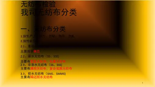 无纺布检验(课堂PPT)