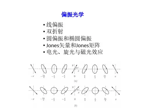 偏振光学线偏振双折射圆偏振和椭圆偏振jones矢量和jones矩阵