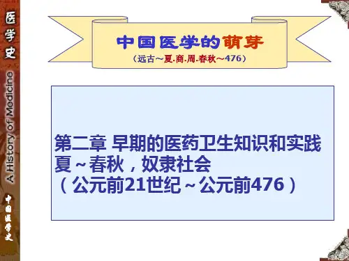 中国医学史夏春秋 ppt课件