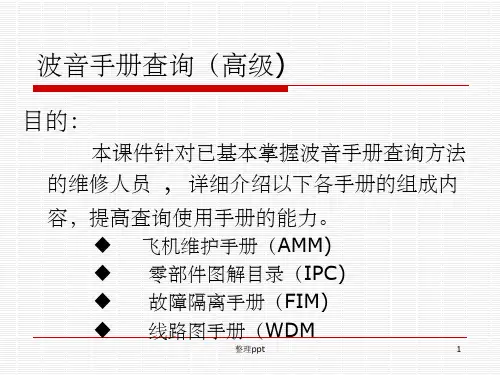 波音手册查询高级