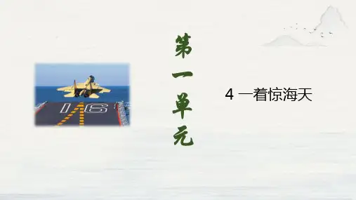 第4课《一着惊海天》课件(共22张PPT)语文八年级上册