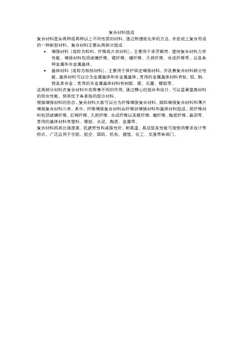 复合材料组成