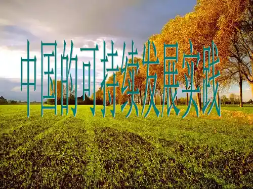 高一地理人教版必修二《中国的可持续发展实践》共张精品PPT课件