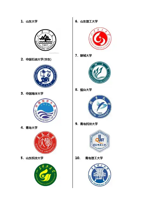 山东各大学校徽