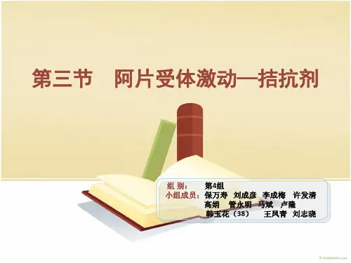 完美阿片受体部分激动药