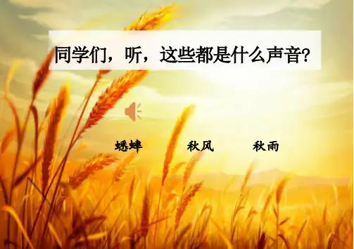 听听,秋的声音ppt课件