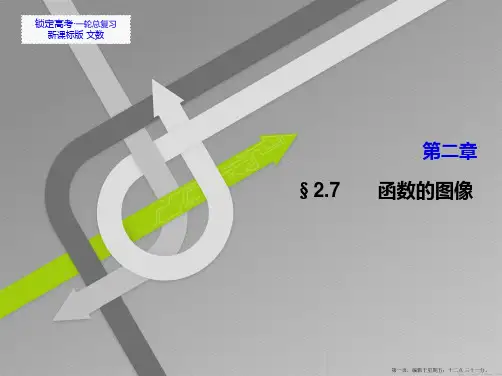2015高考数学一轮总复习课件：2.7   函数的图像