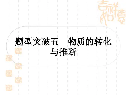 中考化学题型突破练五 物质的转化与推断