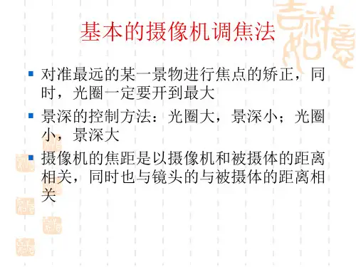 摄像知识