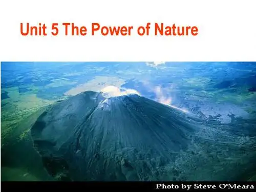 人教版高二英语选修6课件：Unit5 The Power of Nature (共47张PPT)