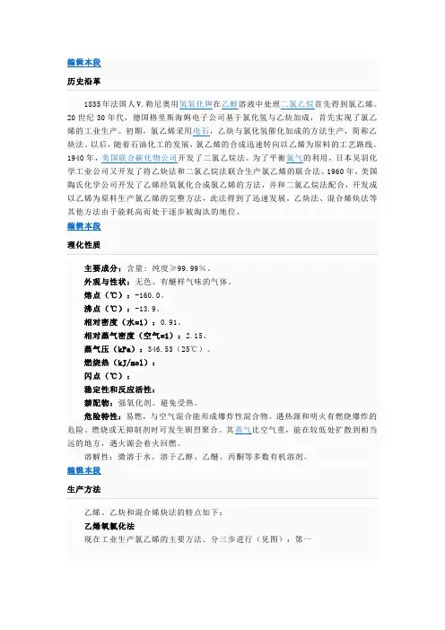 氯乙烯合成