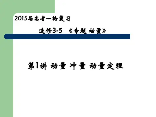 2015届高考一轮复习动量资料