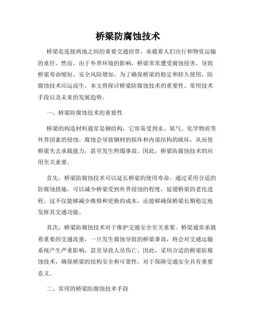 桥梁防腐蚀技术