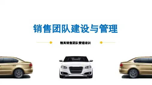 汽车行业销售团队建设与管理(培训ppt课件+模板)