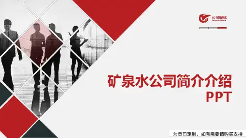 矿泉水公司简介介绍PPT