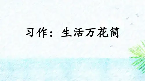 《生活万花筒》PPT课件