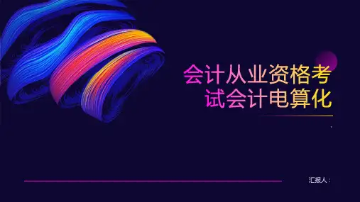 会计从业资格考试会计电算化