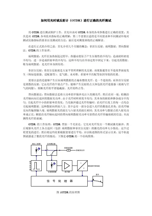 如何用光时域反射计(OTDR)进行正确的光纤测试