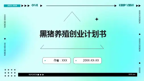黑猪养殖创业计划书