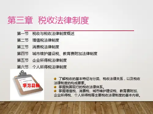 财经法规(第5版)03第三章税收法律制度(1)
